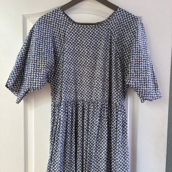 VGUC Christy Dawn Theo Dress in Cerulean Anemone Field, Sz M - Picture 4 of 5